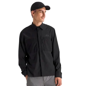 Camisa Lightrange Hike para hombre color negro