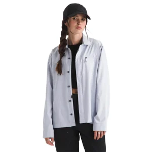 Camisa L/S Lightrange para mujer color gris