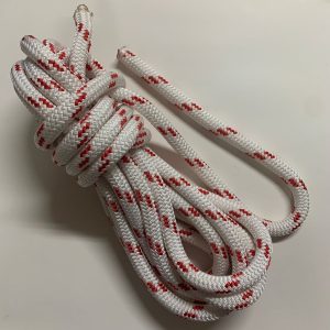 Cuerda poliéster 18 mm Ø blanco y rojo 9 m