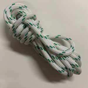 Cuerda poliéster 18 mm Ø blanco y verde 9 m