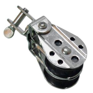 Polea doble giratoria máx. 8 mm Ø