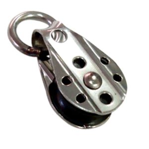 Polea simple con anilla máx. 8 mm Ø