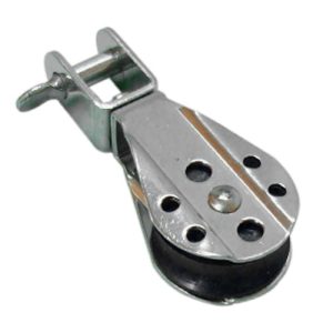 Polea simple giratoria máx. 8 mm Ø