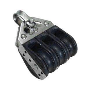 Polea triple con rodamiento máx. 6 mm Ø
