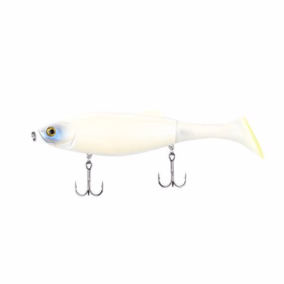 Señuelo articulado Shimano Yasei Hyper Hybrid S 150 mm Pearl White