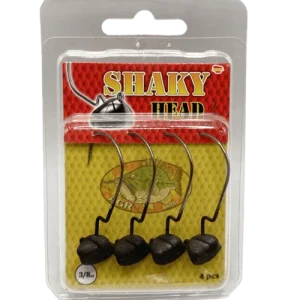 Anzuelos AGR Shaky Head Negro Mate 3/0